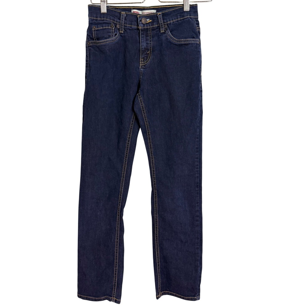 Levi's 511 Slim Fit Performance Dark Wash Jeans Boys Size 14 Reg 27 29